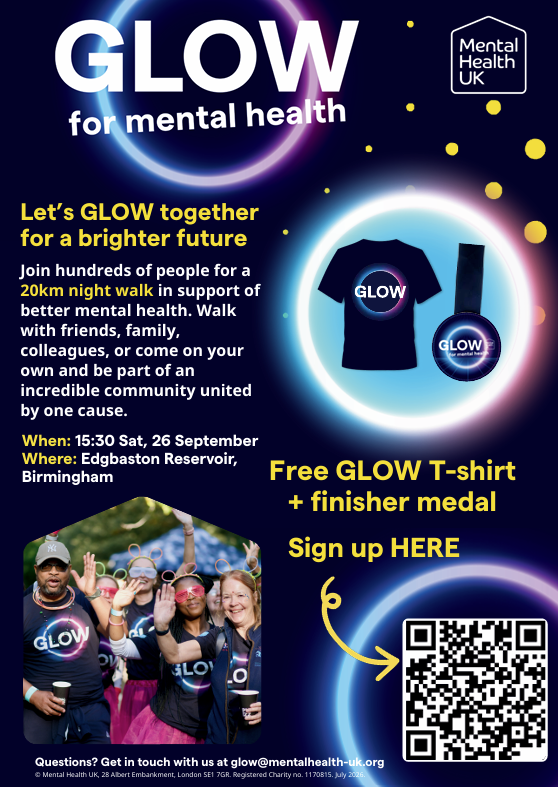 GLOW 2026 Birmingham poster