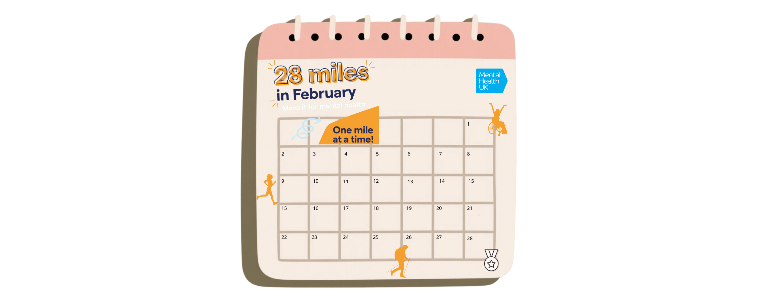 28 Miles in February tracker